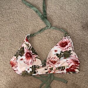 Kona Sol Olive Green Bikini Top